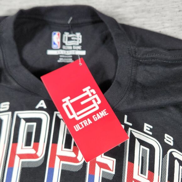 NBA Los Angeles Clippers Shirt Mens Size XXL Black Arched Plexi Short Sleeve - Picture 6 of 8